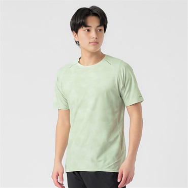 半袖Tシャツ 吸汗速乾 再起反射プリント入り メンズ