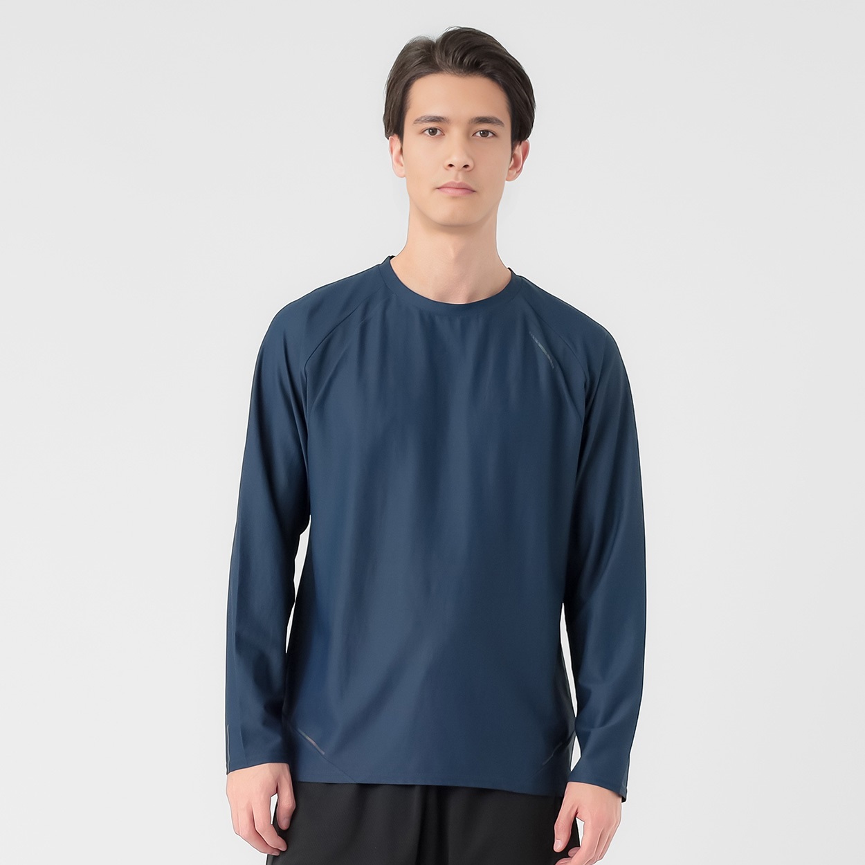 長袖Tシャツ 吸汗速乾 再起反射プリント入り メンズ(コイアオ-2XL)