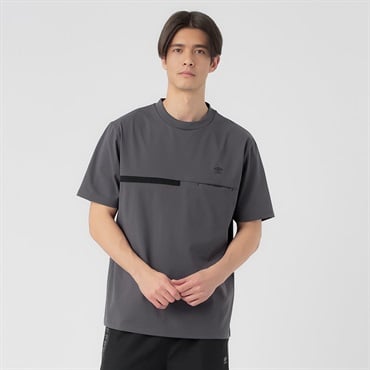 UMBRO(アンブロ) アンブロ切替Tシャツ ストレッチ 吸水速乾 UV対策 メンズ(チャコ－ルグレ－-M)