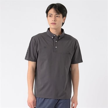 UMBRO(アンブロ) ボタンダウンポロシャツ メンズ(ウスクロ-M)