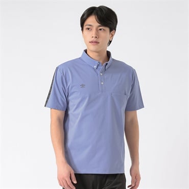 UMBRO(アンブロ) ボタンダウンポロシャツ メンズ(ウスムラサキ-M)