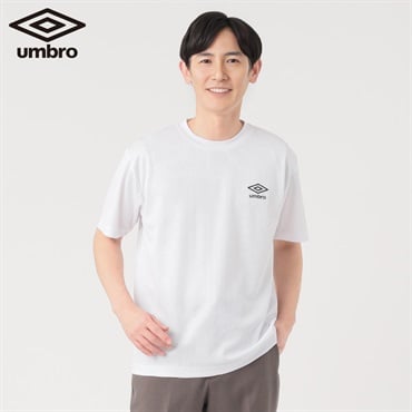 UMBRO(アンブロ) アンブロヘリテージTシャツ 吸水速乾 UV対策 メンズ(シロ-M)