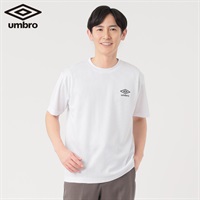 UMBRO(アンブロ) アンブロヘリテージTシャツ 吸水速乾 UV対策 メンズ(シロ-M)
