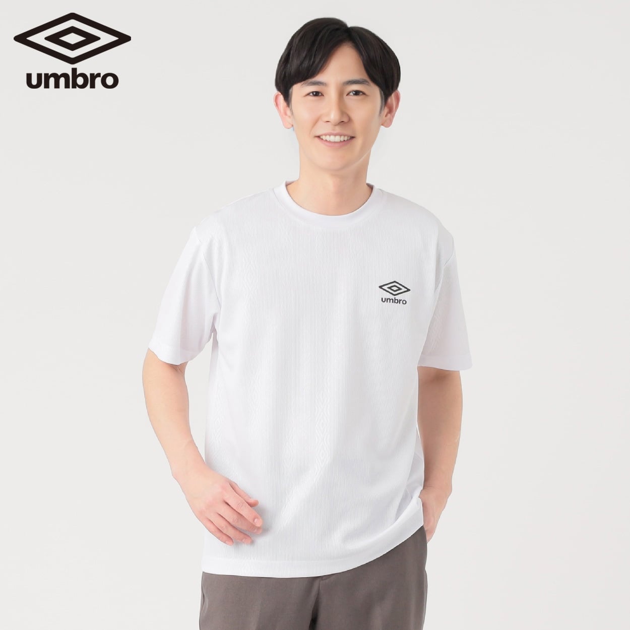 UMBRO(アンブロ) アンブロヘリテージTシャツ 吸水速乾 UV対策 メンズ(シロ-2XL)
