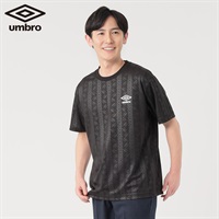 UMBRO(アンブロ) アンブロヘリテージTシャツ 吸水速乾 UV対策 メンズ(クロ-M)