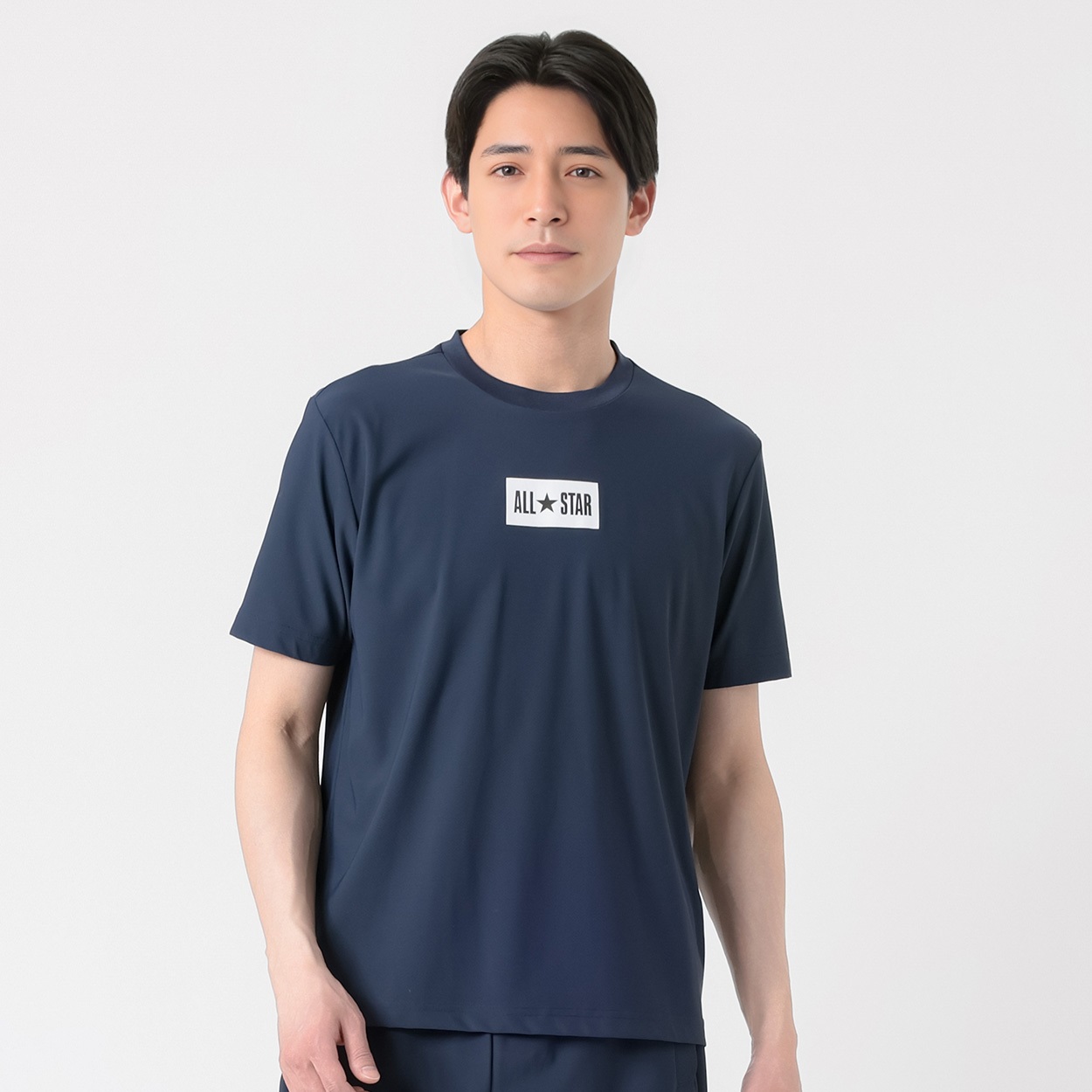 CONVERSE(コンバース) Tシャツ 鹿の子素材 接触冷感 吸汗速乾 UVカット ストレッチ メンズ(コイアオ-XL)