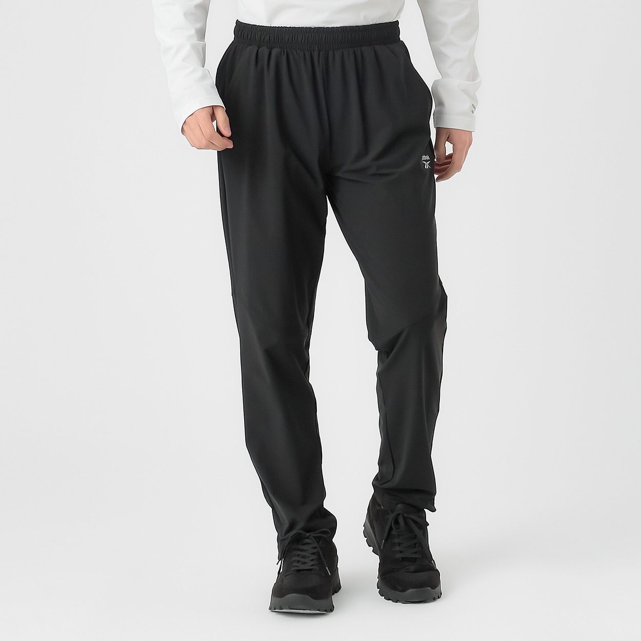 Reebok(リーボック) Reebokストレッチロングパンツ メンズ(クロ-XL)