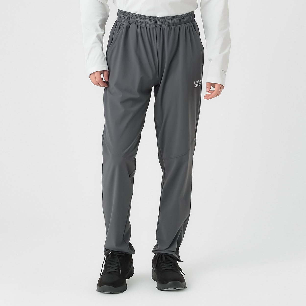 Reebok(リーボック) Reebokストレッチロングパンツ メンズ(チャコ－ルグレ－-L)