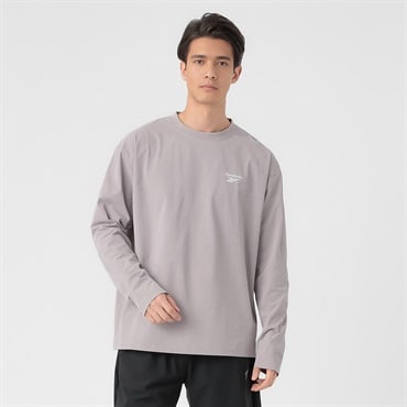 Reebok(リーボック) Reebok綿タッチロングTシャツ メンズ(ウスムラサキ-M)
