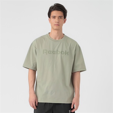 Reebok綿タッチ天竺プリントTシャツ メンズ