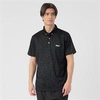 FILA(フィラ) 半袖トップス FILAポロシャツ 吸汗速乾 UVケア メンズ(クロ-M)