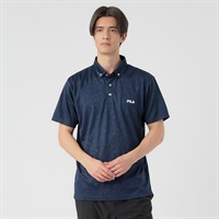 FILA(フィラ) 半袖トップス FILAポロシャツ 吸汗速乾 UVケア メンズ(コイアオ-M)