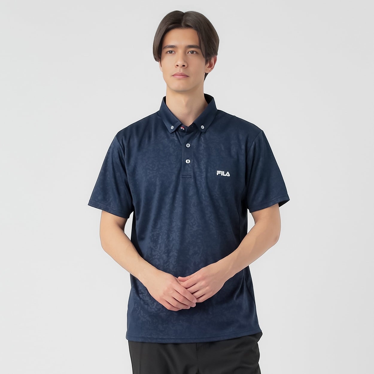 FILA(フィラ) 半袖トップス FILAポロシャツ 吸汗速乾 UVケア メンズ(コイアオ-2XL)