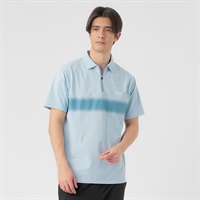 FILA(フィラ) 半袖トップス FILAポロシャツ 吸水速乾 UVケア メンズ(ウスアオ-M)