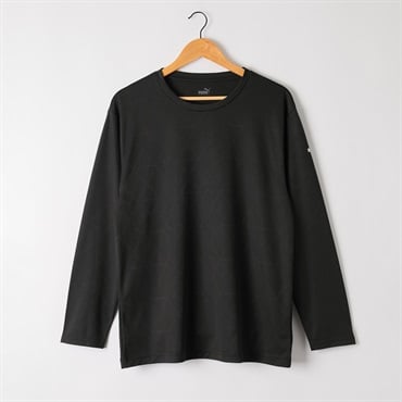 ロングスリーブシャツ 吸水速乾高機能素材 クルーネック メンズ PUMA(プーマ)(クロ-M)