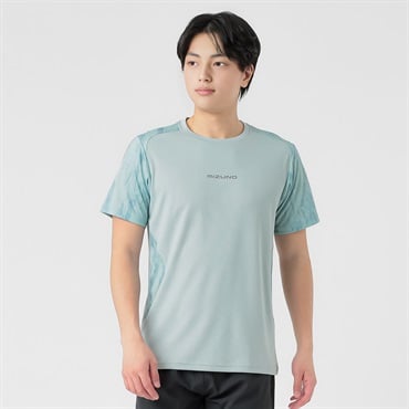 mizuno(ミズノ) 半袖Ｔシャツ ダイナモーションフィット 通気性 クイックドライ メンズ(ウスミドリ-M)