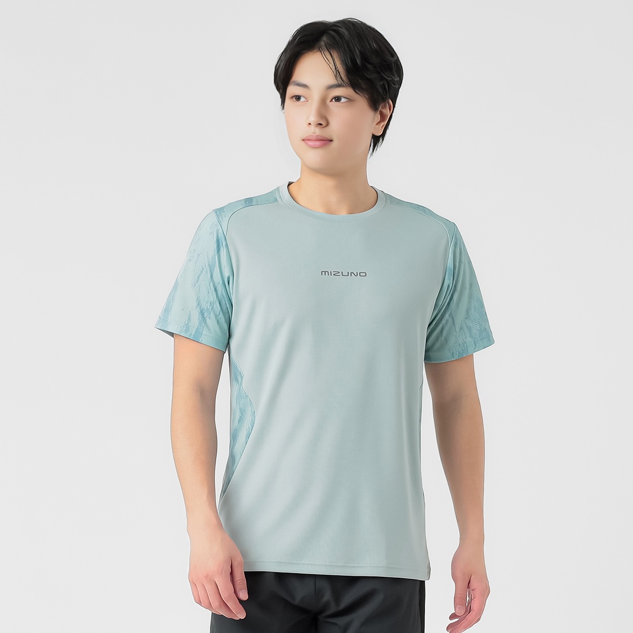 mizuno(ミズノ) 半袖Ｔシャツ ダイナモーションフィット 通気性 クイックドライ メンズ(ウスミドリ-XL)