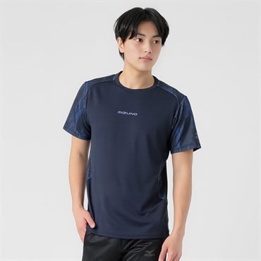 mizuno(ミズノ) 半袖Ｔシャツ ダイナモーションフィット 通気性 クイックドライ メンズ(コイアオ-M)