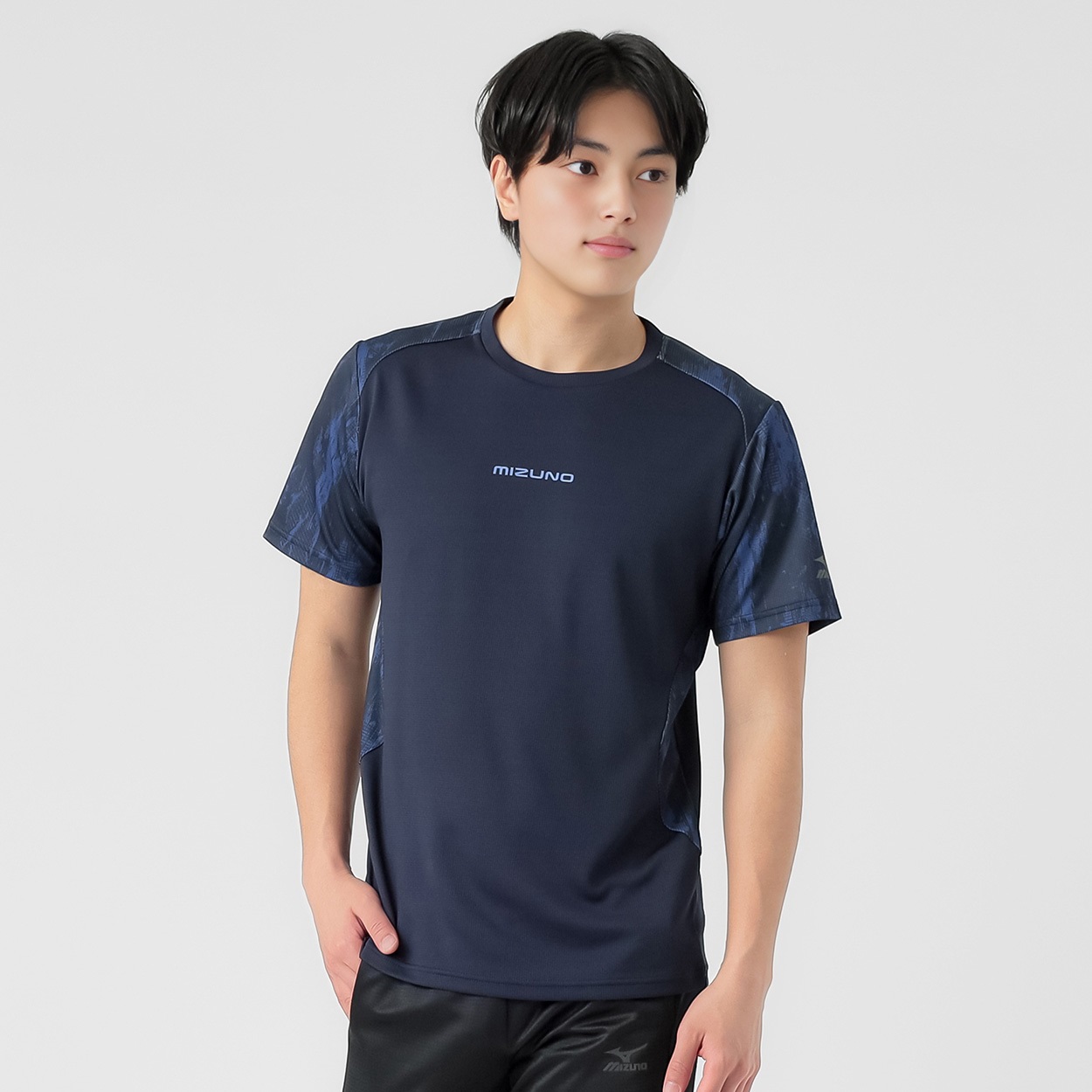 mizuno(ミズノ) 半袖Ｔシャツ ダイナモーションフィット 通気性 クイックドライ メンズ(コイアオ-2XL)