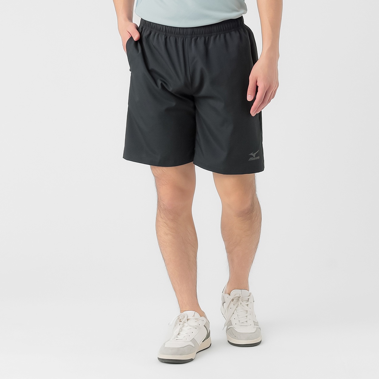 mizuno(ミズノ) クロスショートパンツ クイックドライ オーロラリフレクション メンズ(クロ-L)