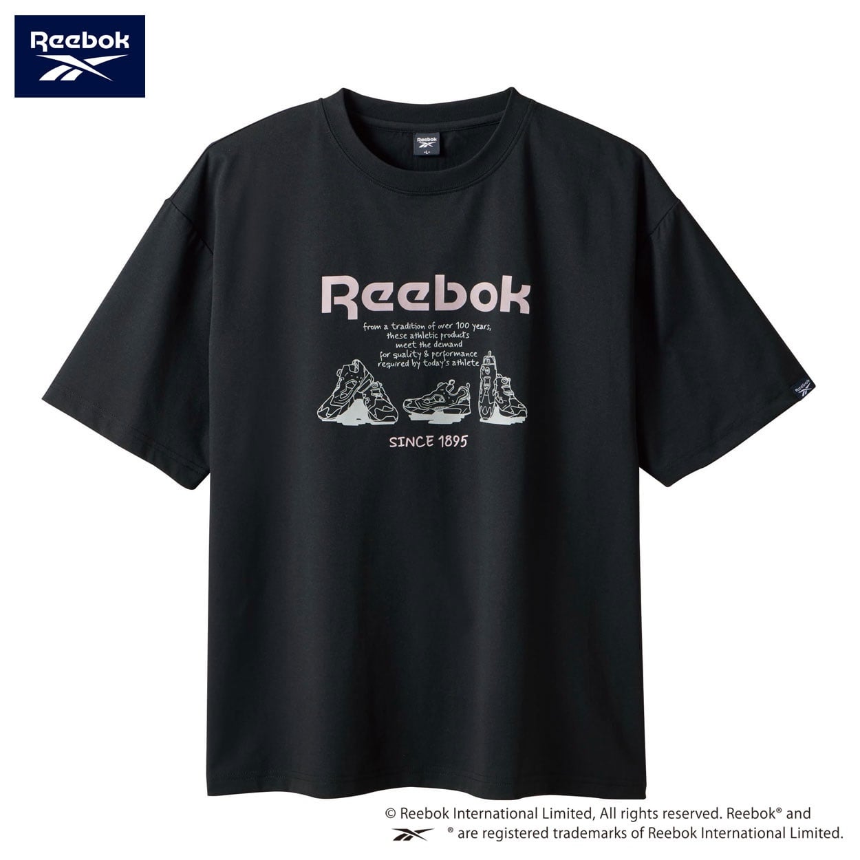 Reebok(リーボック) 綿タッチプリントTシャツ メンズ | イオンスタイル