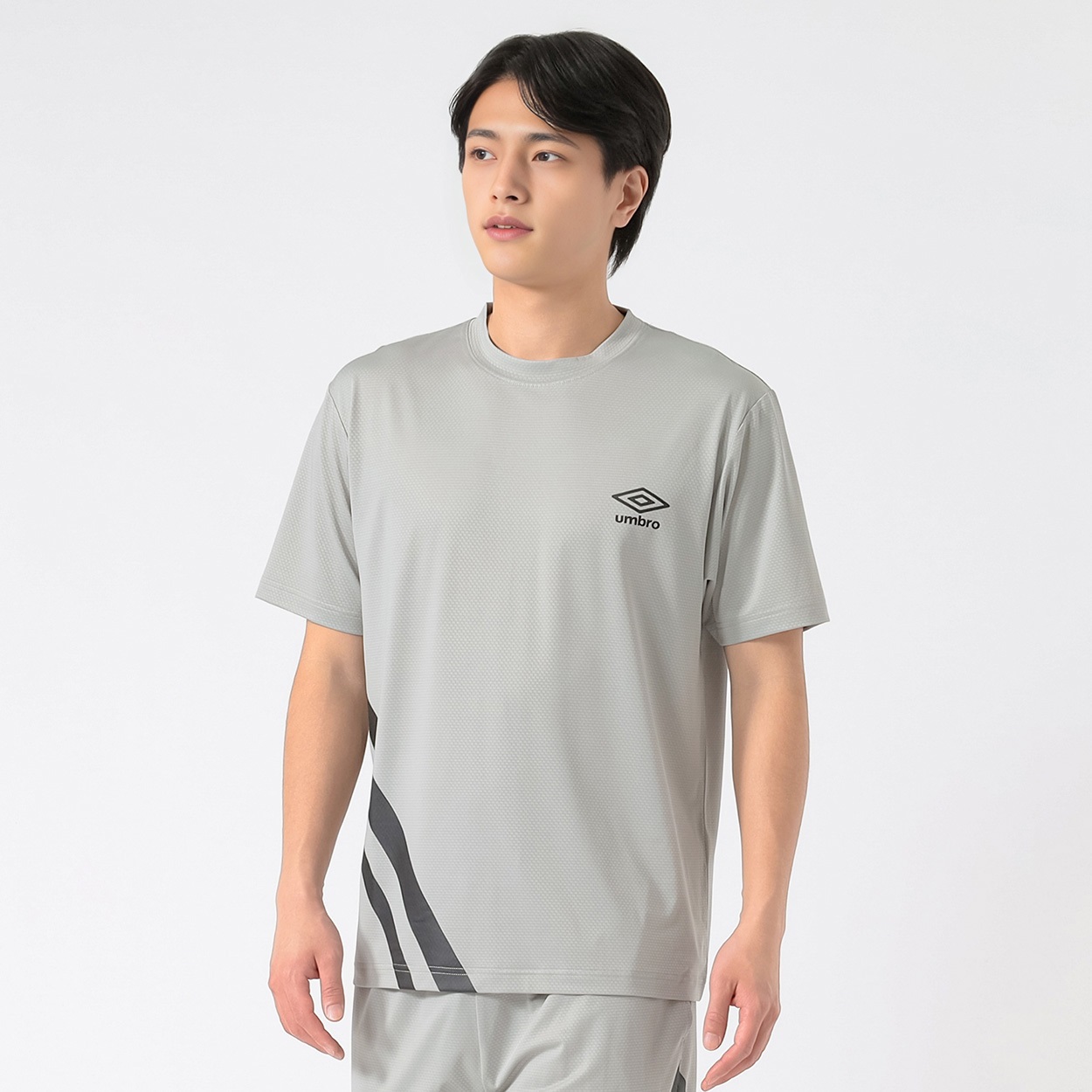 UMBRO(アンブロ) 冷感Tシャツ メンズ(ウスクロ-L)