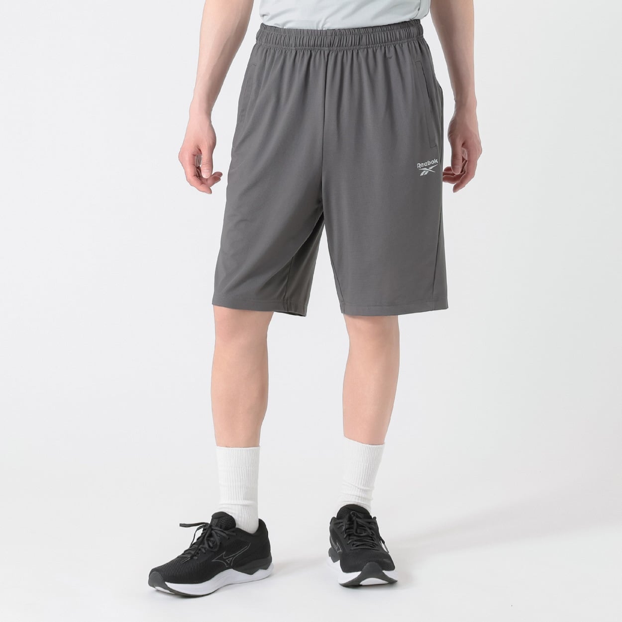 Reebok(リーボック) メッシュハーフパンツ メンズ(チャコ－ルグレ－-XL)
