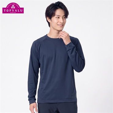 ピースフィットウォームクルーTシャツ 保温 ストレット ＵＶカット メンズ(コイアオ-S)