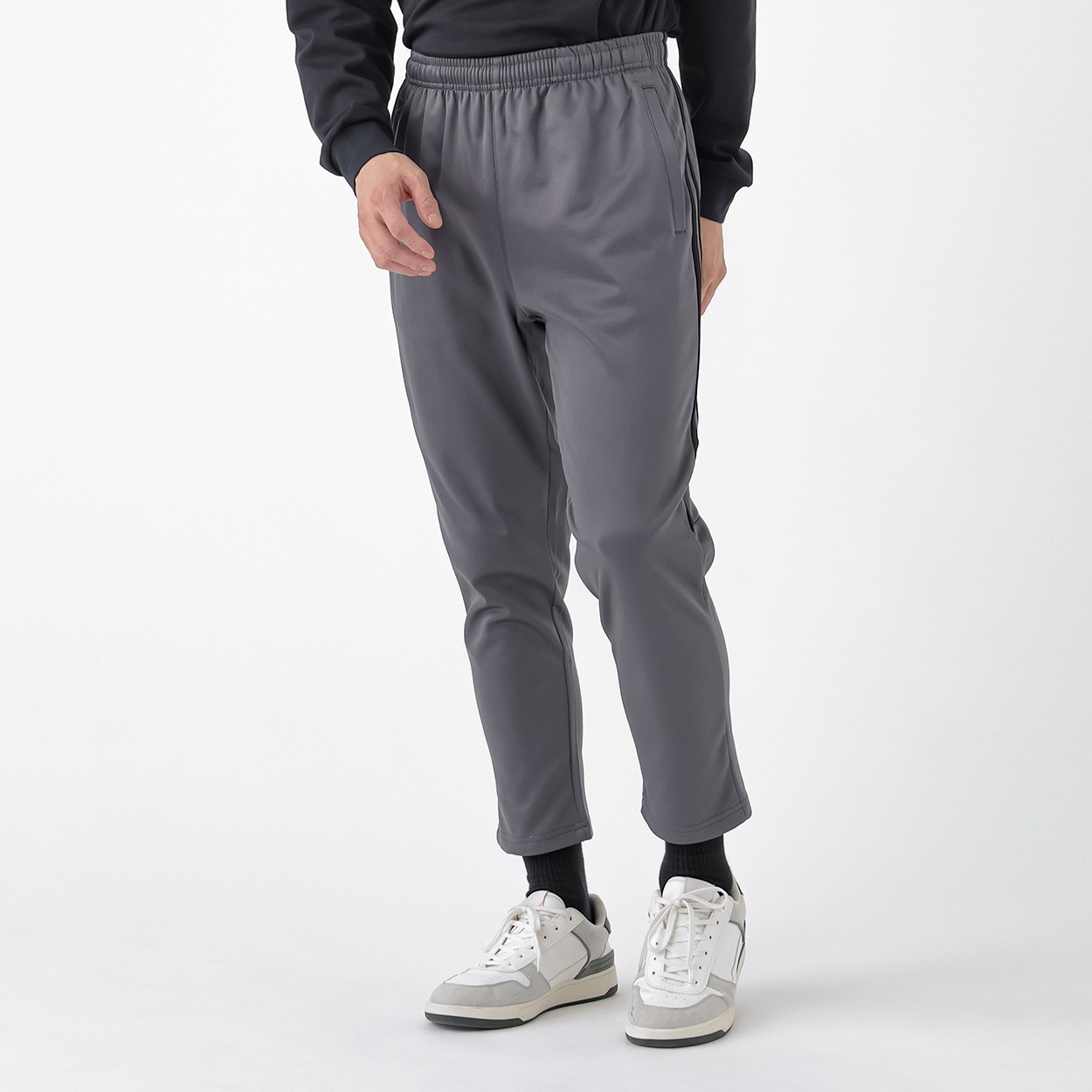 ロングパンツ 裏起毛スムース 股下63cm メンズ(チャコ－ルグレ－-S)