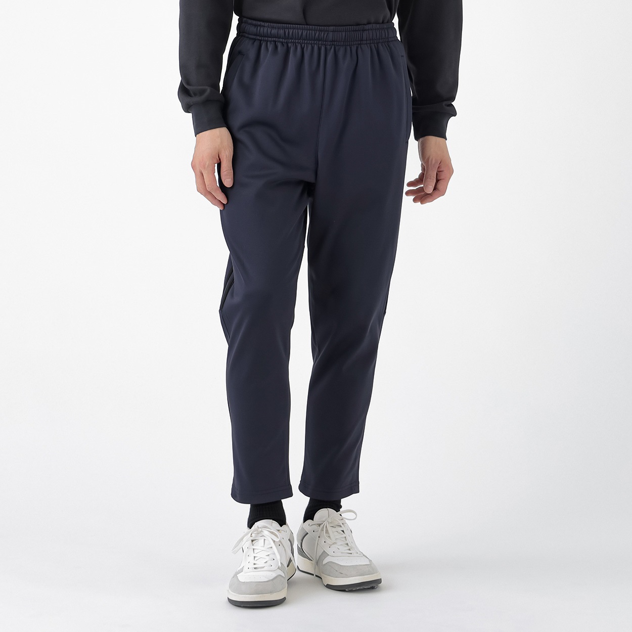 ロングパンツ 裏起毛スムース 股下63cm メンズ(コイアオ-XL)