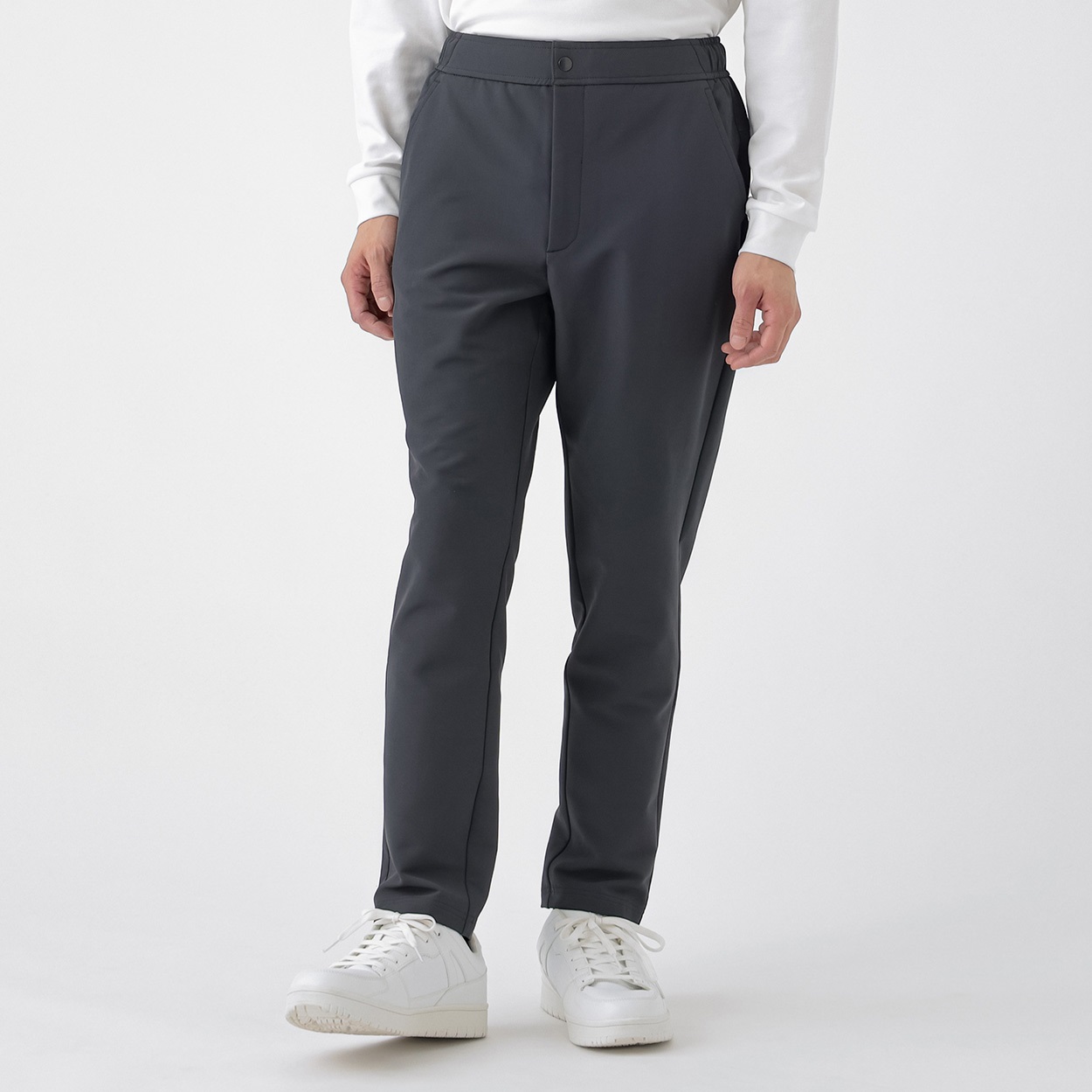 ウォームストレッチパンツ UVカット メンズ(チャコ－ルグレ－-M)