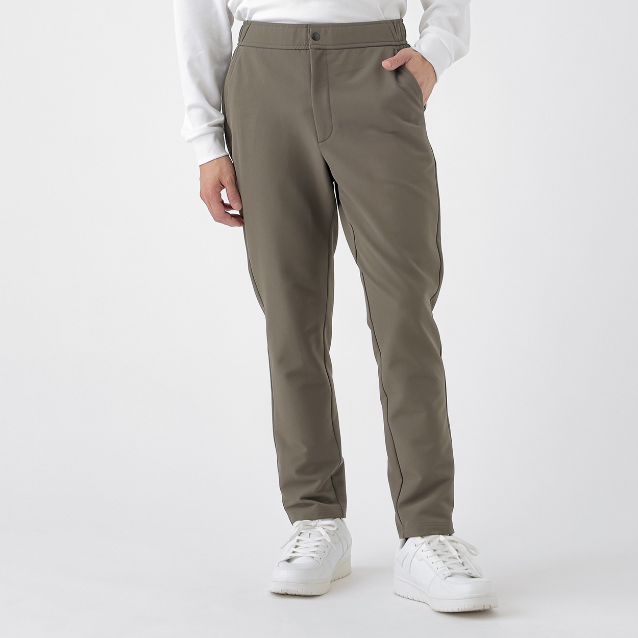 ウォームストレッチパンツ UVカット メンズ(コイミドリ-2XL)
