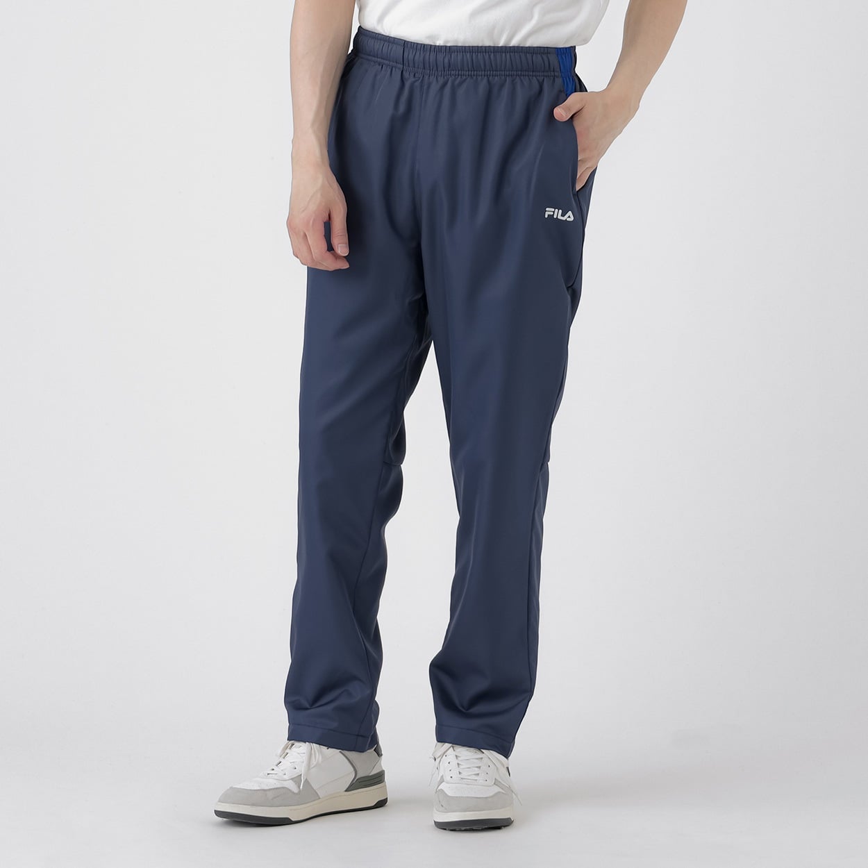 FILA(フィラ) トラックパンツ デュスポ裏フリース UVケア 再帰反射 メンズ(コイアオ-M)