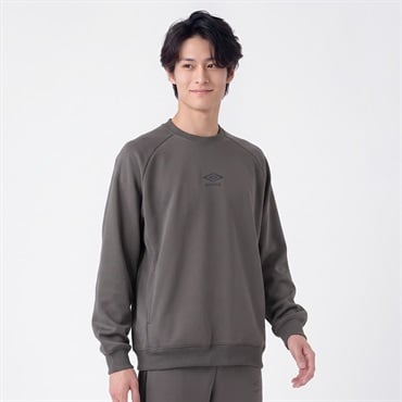 UMBRO(アンブロ) カノコキモウクルーネック 裏起毛 メンズ(ウスクロ-M)