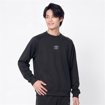 UMBRO(アンブロ) カノコキモウクルーネック 裏起毛 メンズ(クロ-M)