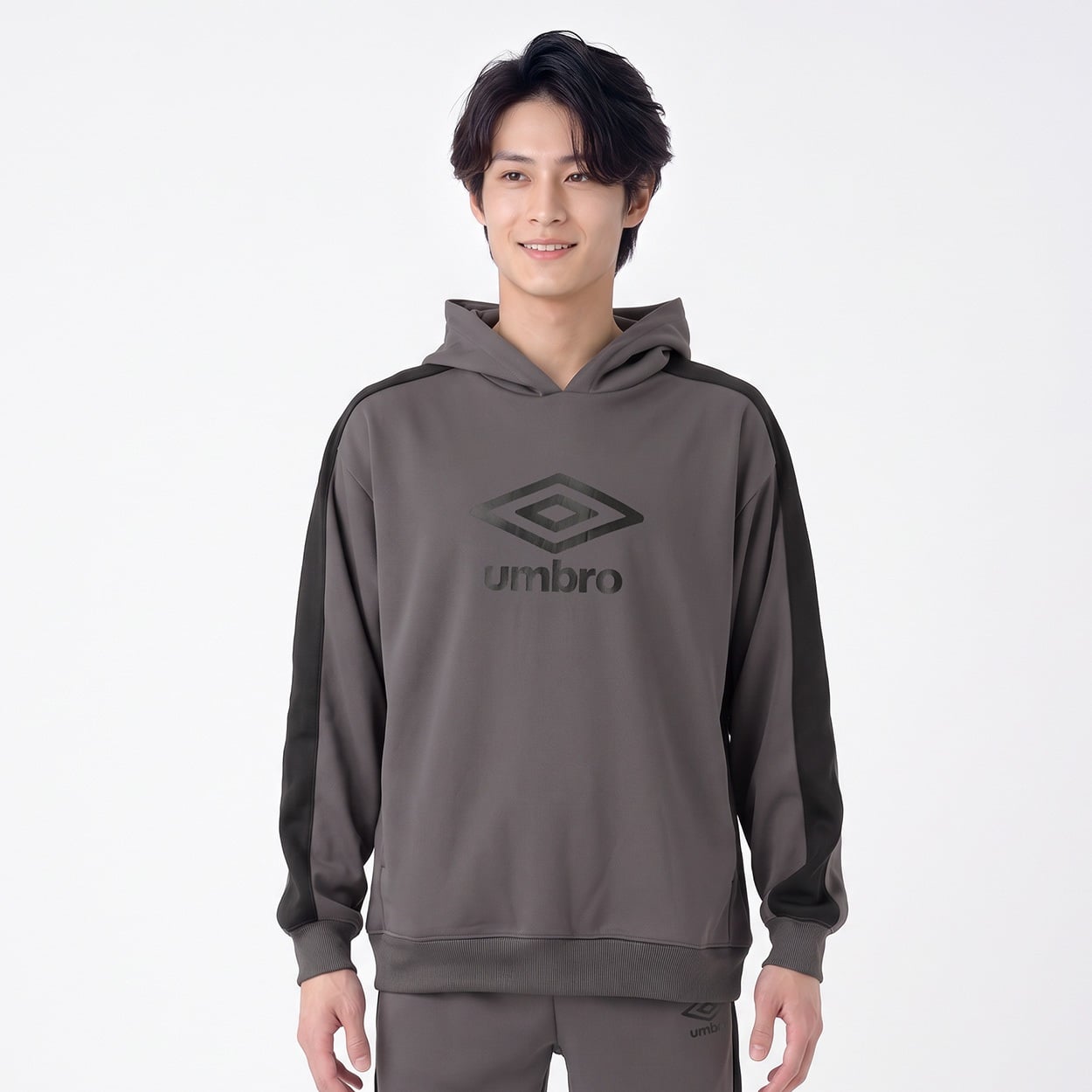 UMBRO(アンブロ) カノコキモウプルパーカー 裏起毛 メンズ(ウスクロ-2XL)