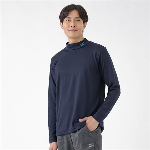 ハイネックシャツ 裏起毛 吸汗速乾 メンズ(コイアオ-M)