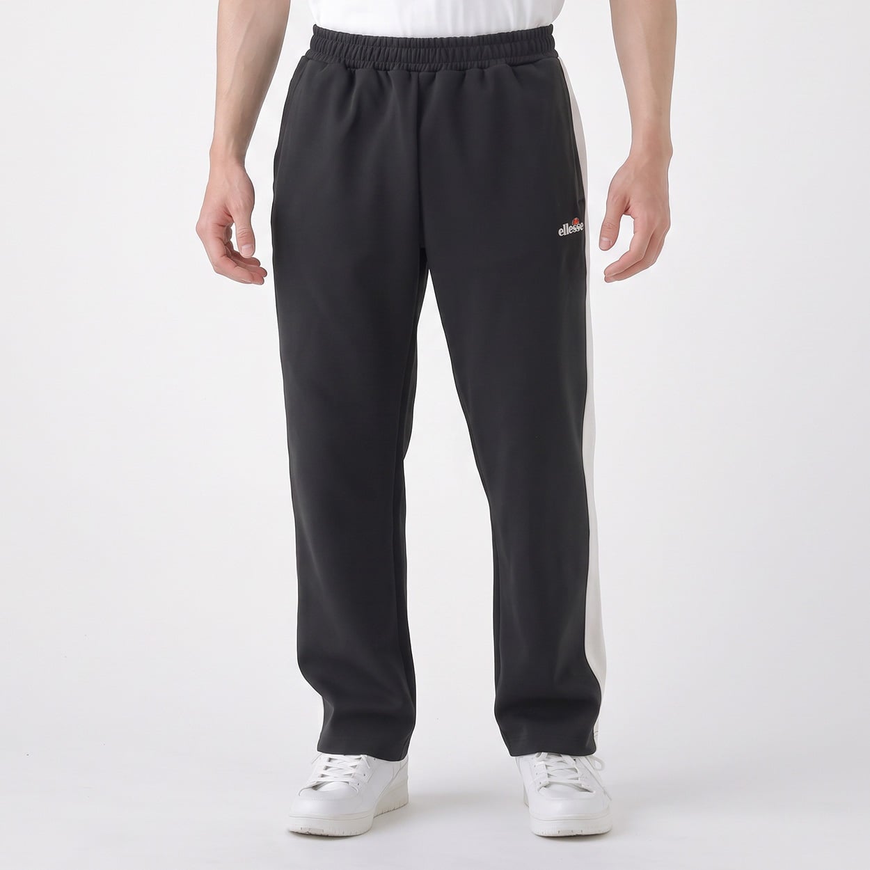 エレッセ綿タッチスムースパンツ メンズ(クロ-XL)