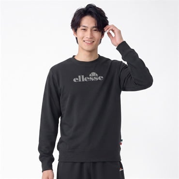エレッセダンボールスウェットクルー メンズ(クロ-M)