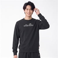 エレッセダンボールスウェットクルー メンズ(クロ-M)
