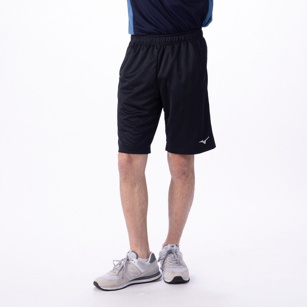 mizuno(ミズノ) ナビドライニットハーフパンツ  吸水速乾 ランニング フィットネスメンズ(クロ-2XL)