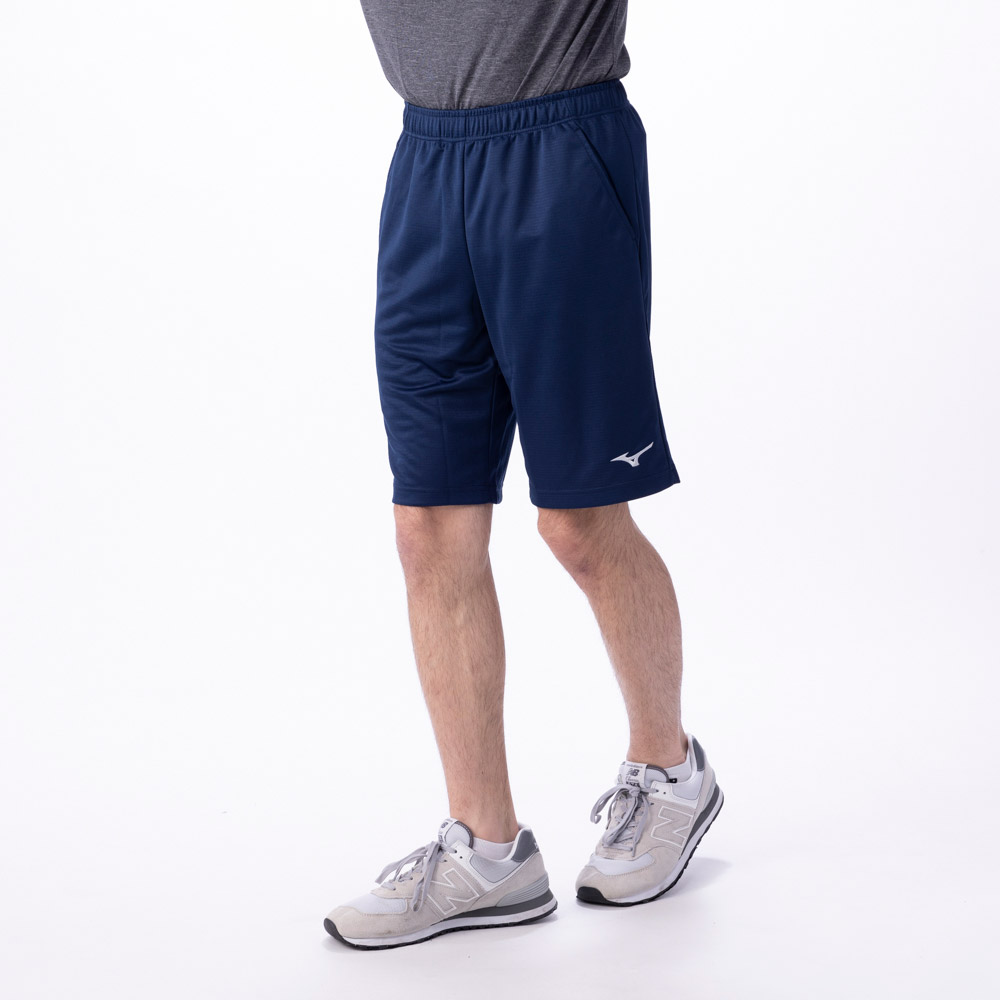 mizuno(ミズノ) ナビドライニットハーフパンツ  吸水速乾 ランニング フィットネスメンズ(コイアオ-2XL)