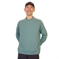 【ポイント20倍対象商品】接結ガーゼ裏毛 クルーネックプルオーバー メンズ Labo Spec(ラボスペック)(ウスアオ-M)