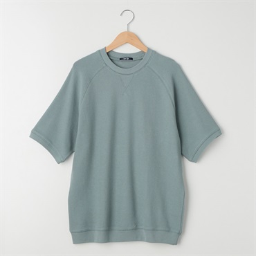 表カノコジャガード ラグランTシャツ メンズ Labo Spec(ラボスペック)(ウスアオ-L)