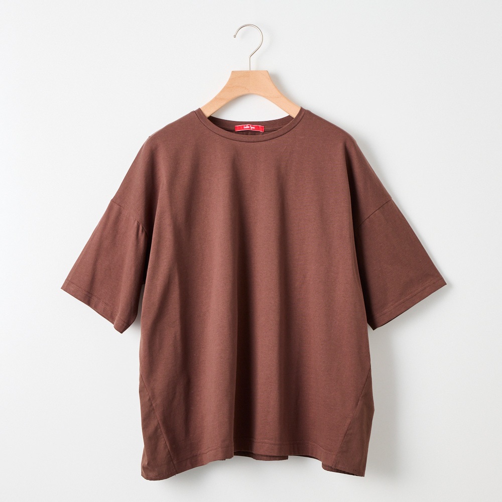 【ポイント20倍対象商品】20天竺 後布帛切替えTシャツ レディス Labo Spec(ラボスペック)(チャ-L)