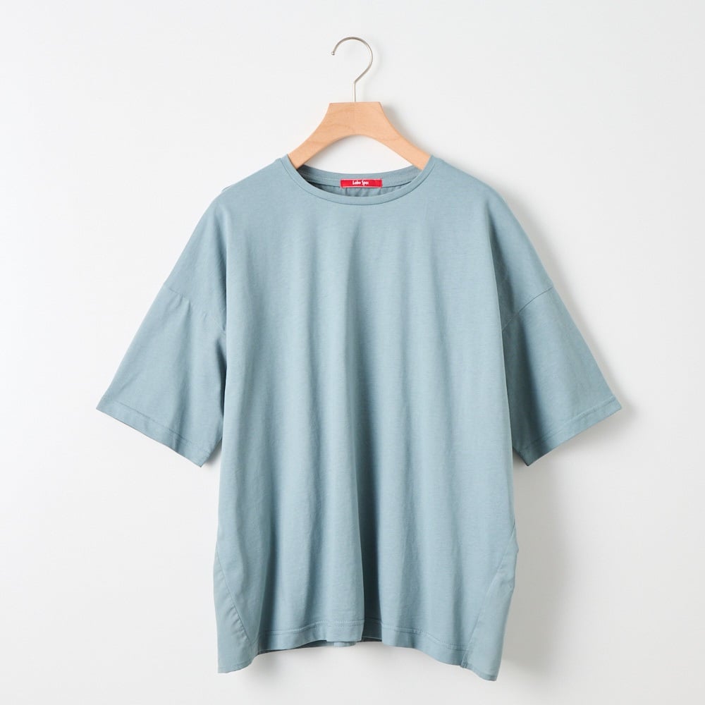 【ポイント20倍対象商品】20天竺 後布帛切替えTシャツ レディス Labo Spec(ラボスペック)(アオ-L)