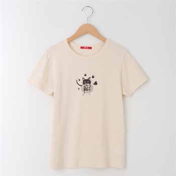 【ポイント20倍対象商品】こなすちゃんプリントTシャツ レディス Labo Spec(ラボスペック)(キナリ-S)
