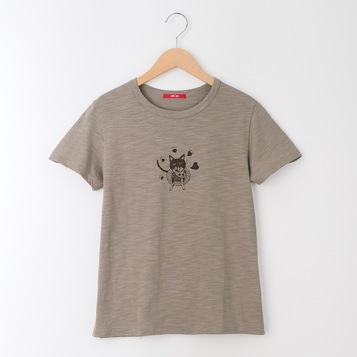 【ポイント20倍対象商品】こなすちゃんプリントTシャツ レディス Labo Spec(ラボスペック)(ウスココア-S)