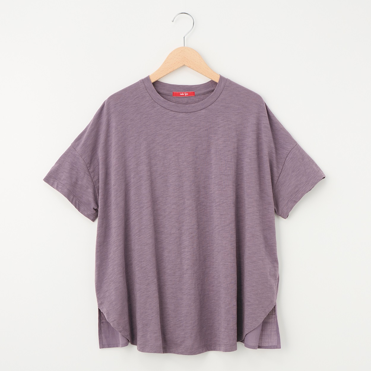 レディス スラブ天竺 布帛切替えTシャツ Labo Spec(ラボスペック