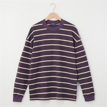 メンズ 20スラブボーダー 長袖Tシャツ Labo Spec(ラボスペック